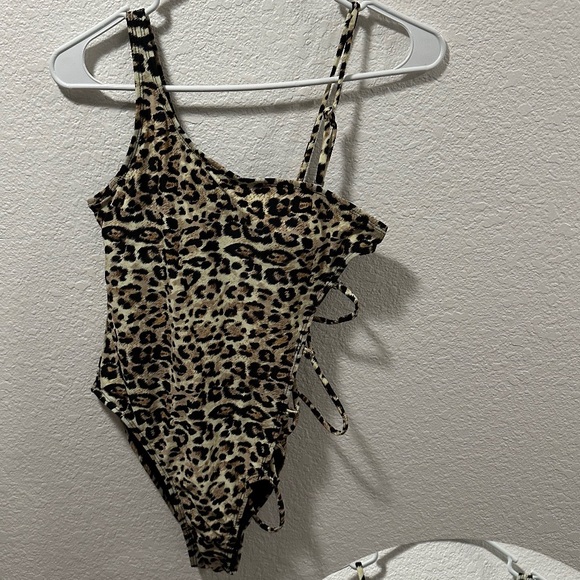 Other - Leopard Print Swimsuit
